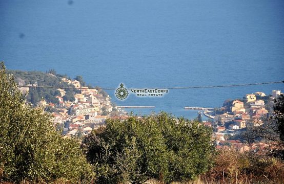 Plot of 5.100 sq.m.  with amazing views above Kassiopi