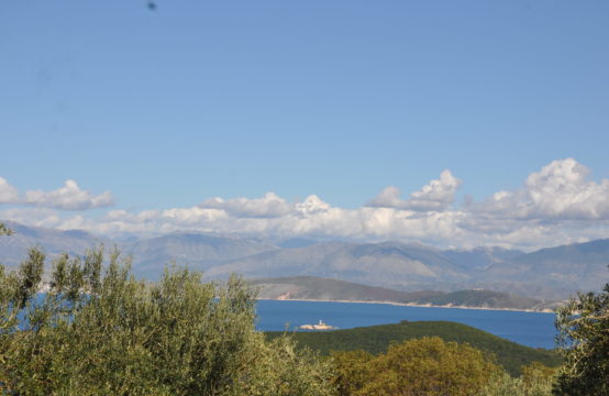 Plot of 4.100 sqm on a hill above Kassiopi